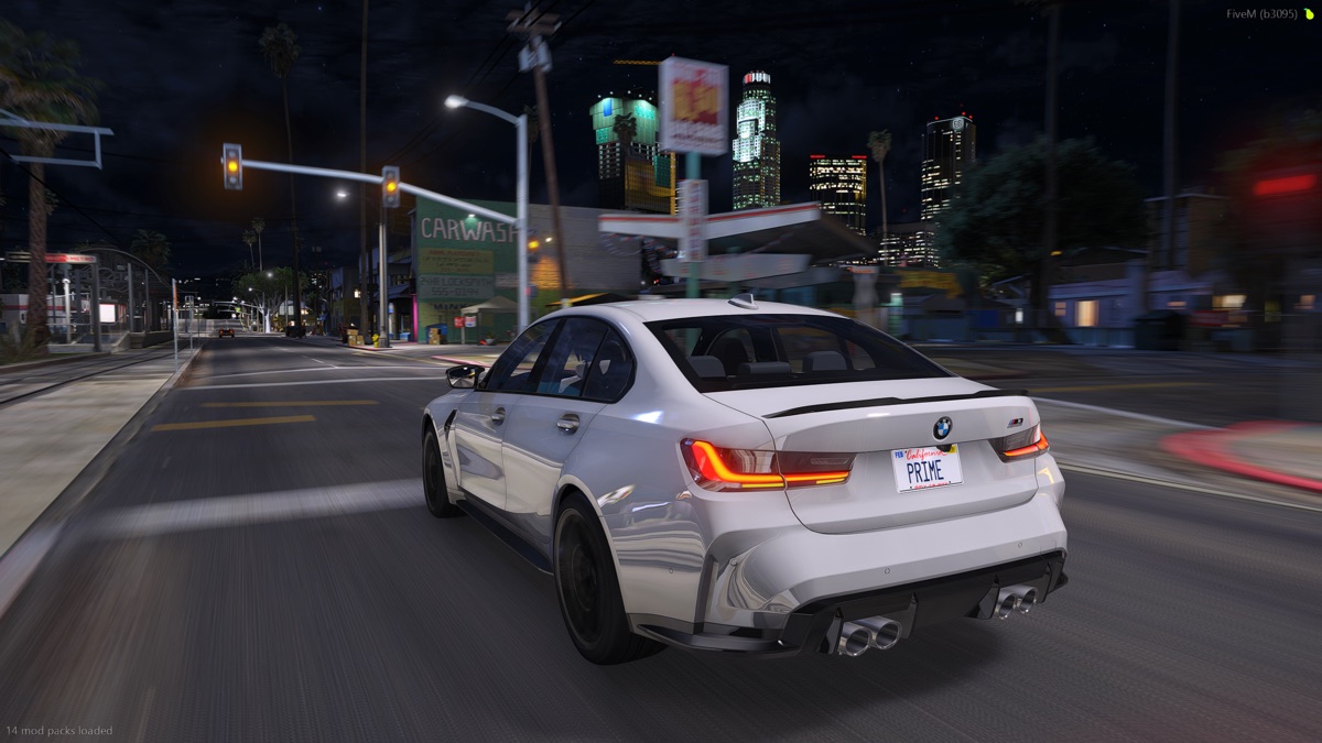 Prime QuantV preset night driving preview