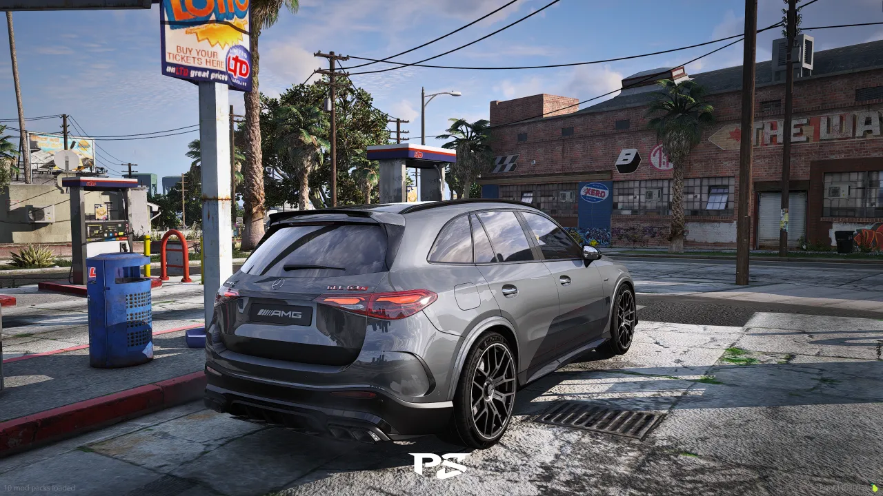 Sports car in a cinematic QuantV FiveM scene